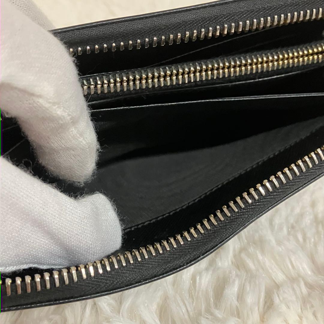 ✨美品✨PRADA プラダ 長財布 ラウンドジップ ゴールド金具 オールレザー
