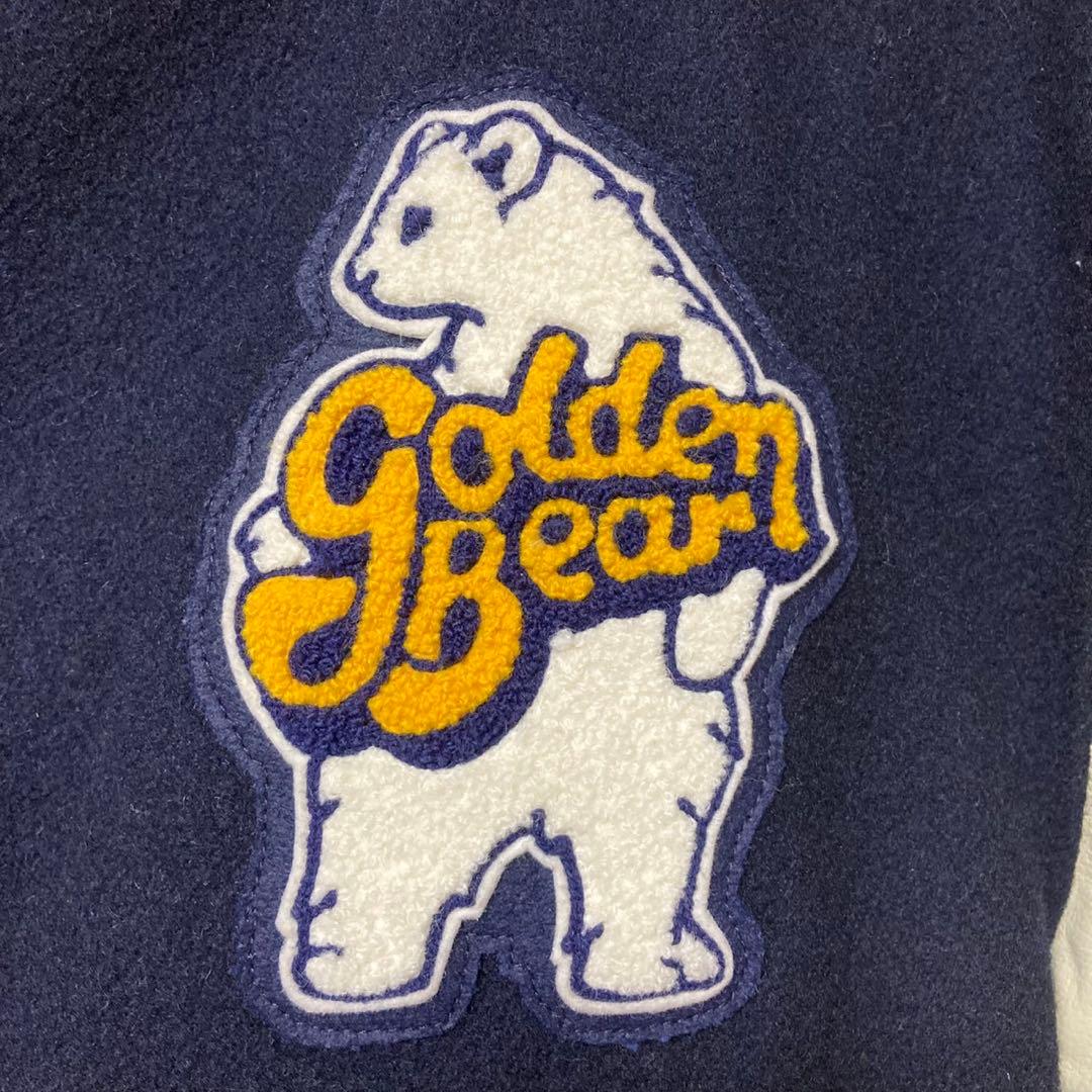Golden Bear スタジャン ネイビー/クリーム　メンズ　古着