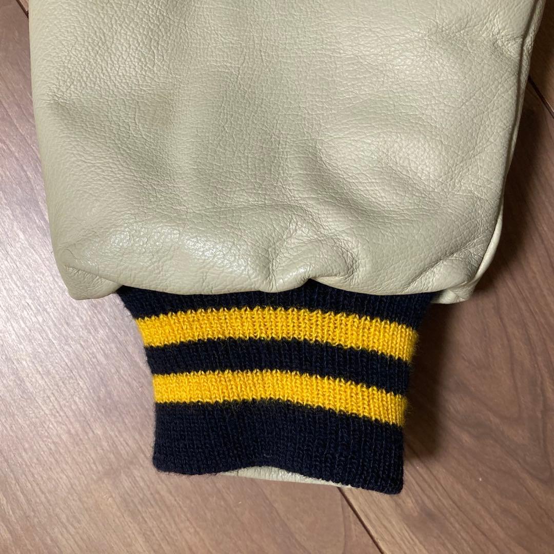 Golden Bear スタジャン ネイビー/クリーム　メンズ　古着