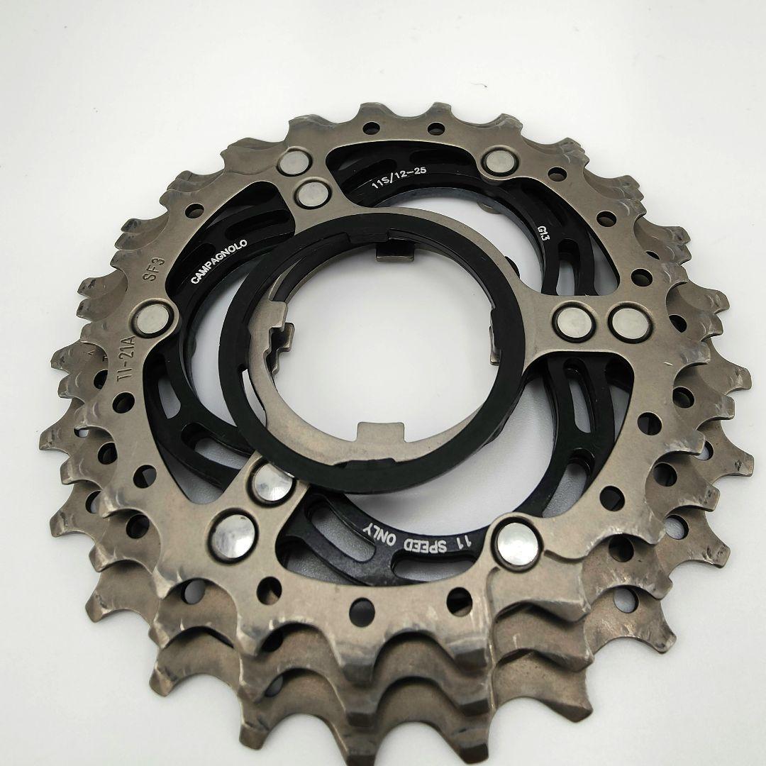 カンパニョーロスーパーレコード11S スプロケ 12-25T　極美品☆