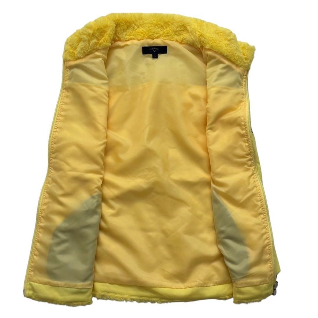 未使用　Callaway キャロウェイ ベスト 黄 ボアベストゴルフウェア