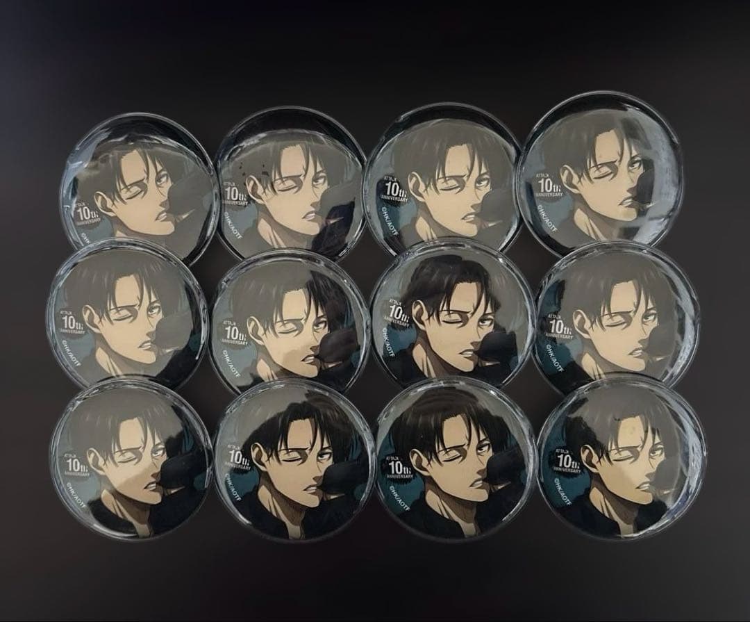 リヴァイ 缶バッジ リヴァイ バースデー 缶バッジ カラ鉄 リヴァイ兵長