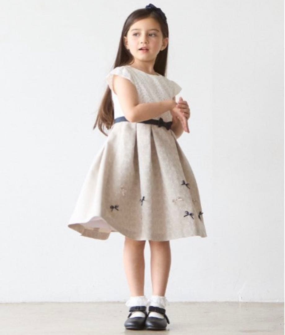 ほぼ新品★プディマイン　フォーマル　ジャガードリボンOP ジャケット　130