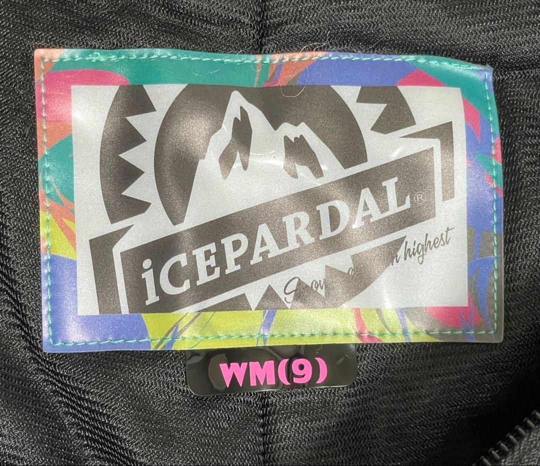 【新品未使用】ICEPARDAL レディースWM(9) 黒系スノーボードウェア