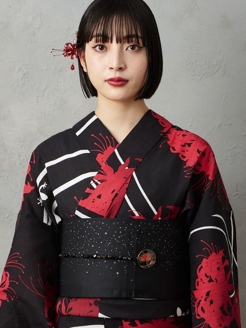 ふりふ 浴衣単品 彼岸花 曼珠沙華 - メルカリ