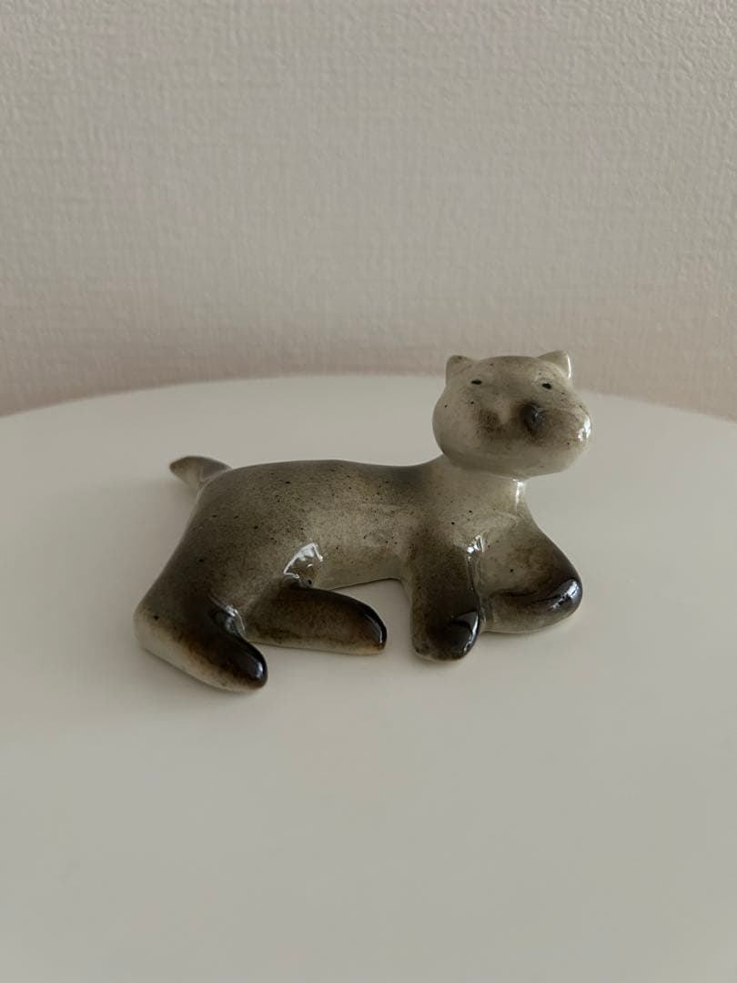 ARABIA アラビア ミハエルシルキン 猫 置き物