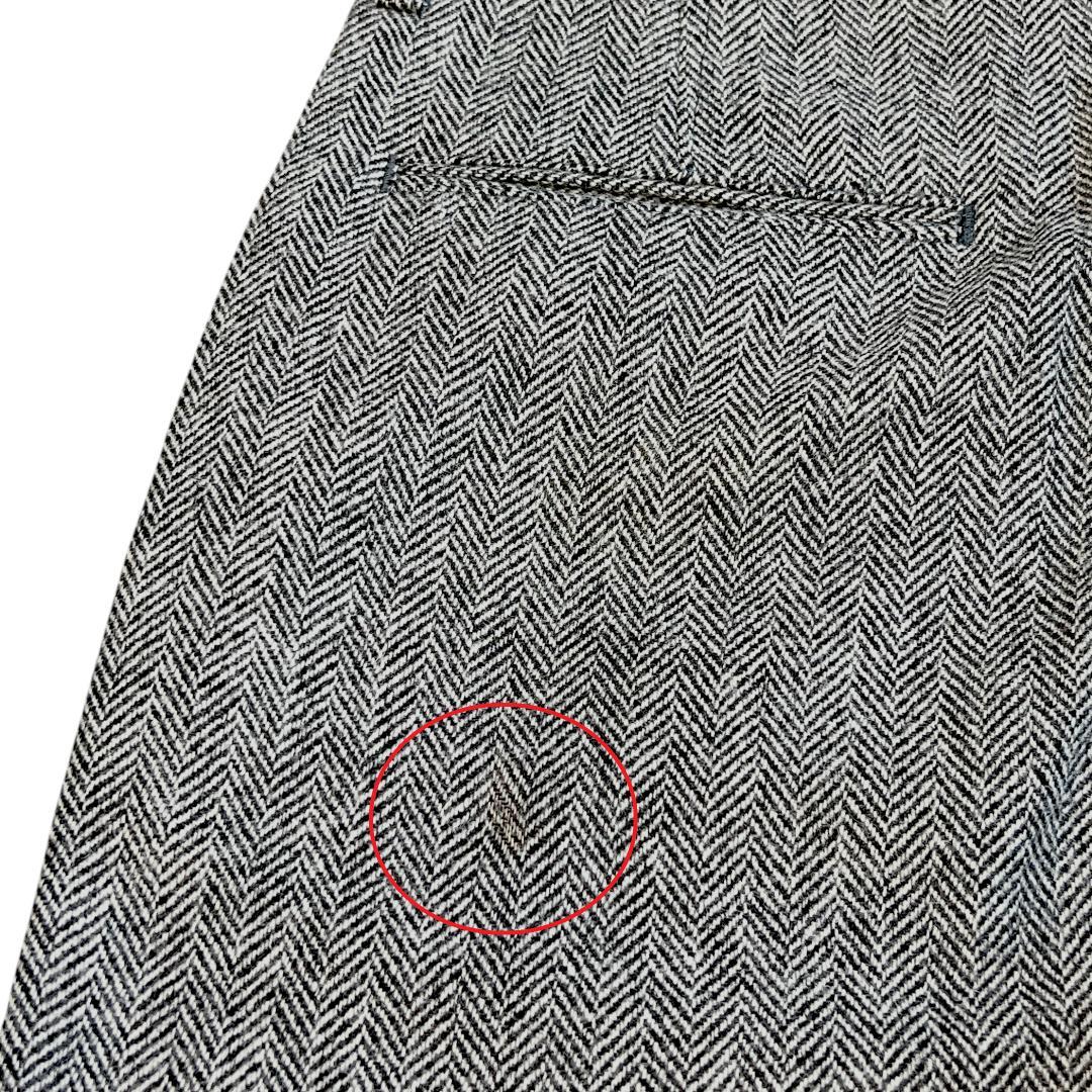 未使用 ポストオーバーオールズ アメリカ製 ヘリンボーンウールトラウザーズ M