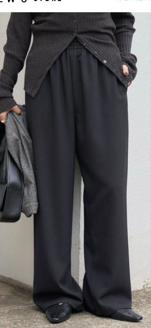 JOURNAL STANDARD ウールライクストレッチワイドパンツ