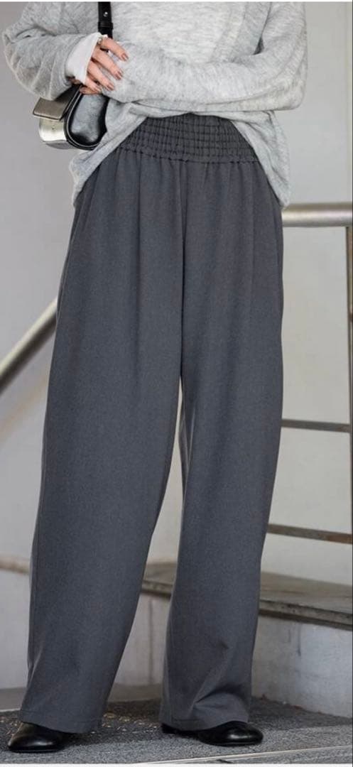 JOURNAL STANDARD ウールライクストレッチワイドパンツ