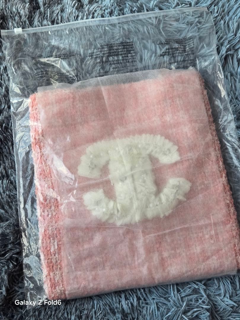 CHANEL（シャネル）ノベルティ ツイード トートバッグ（ピンク）