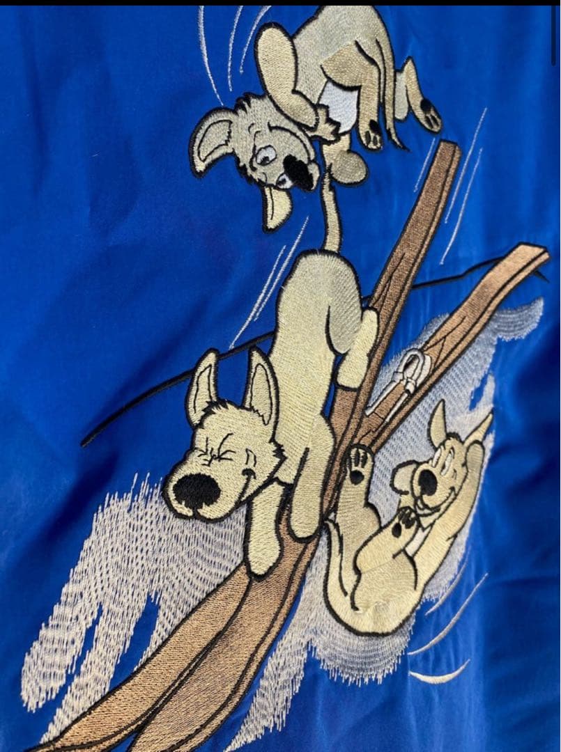 未使用　ウインデックス　レディース　9号　スキーウェア ブルー　刺繍