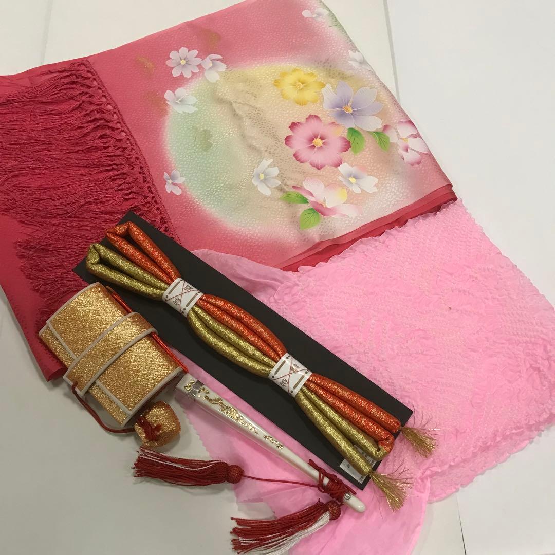 舞妓さん　爽やか水色　だらり帯　テリア　うさぎ　八重桜　ポンポネット