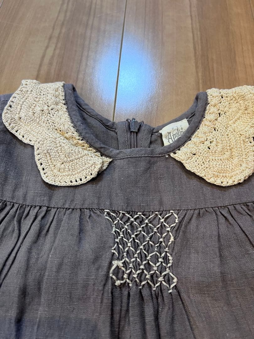 極美品 アポリナ キッズ 5-7 Y apolina kids ワンピース