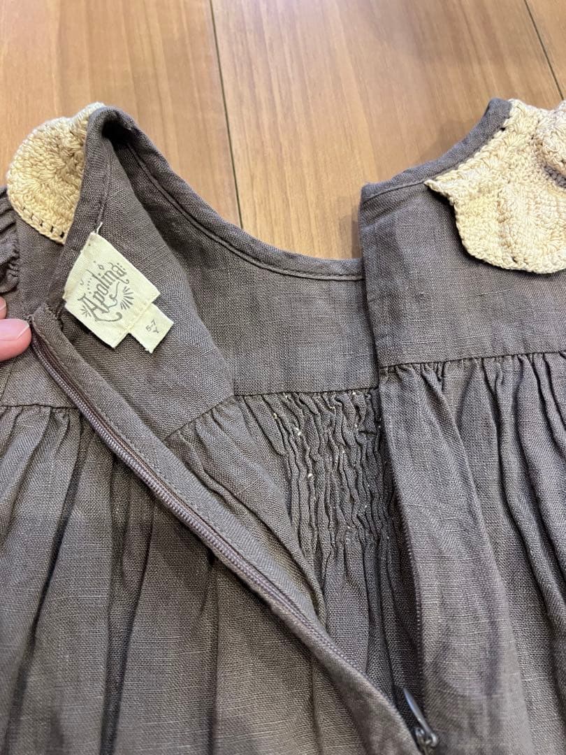 極美品 アポリナ キッズ 5-7 Y apolina kids ワンピース