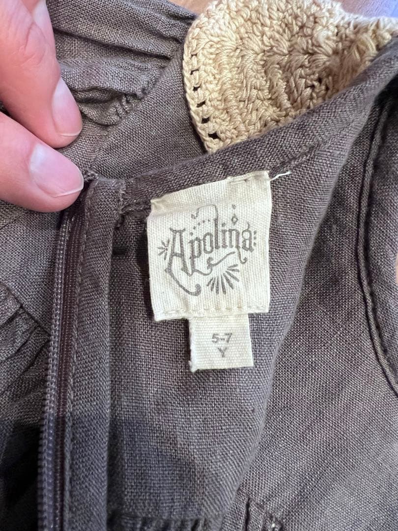 極美品 アポリナ キッズ 5-7 Y apolina kids ワンピース