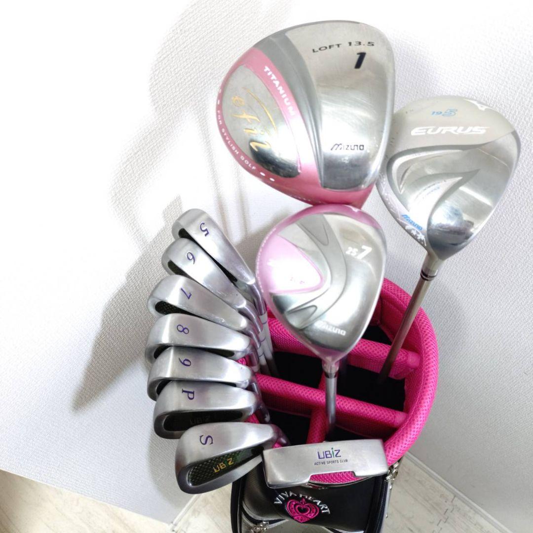【新春特価】MIZUNO レディース ゴルフクラブセット 11本 コースデビュー