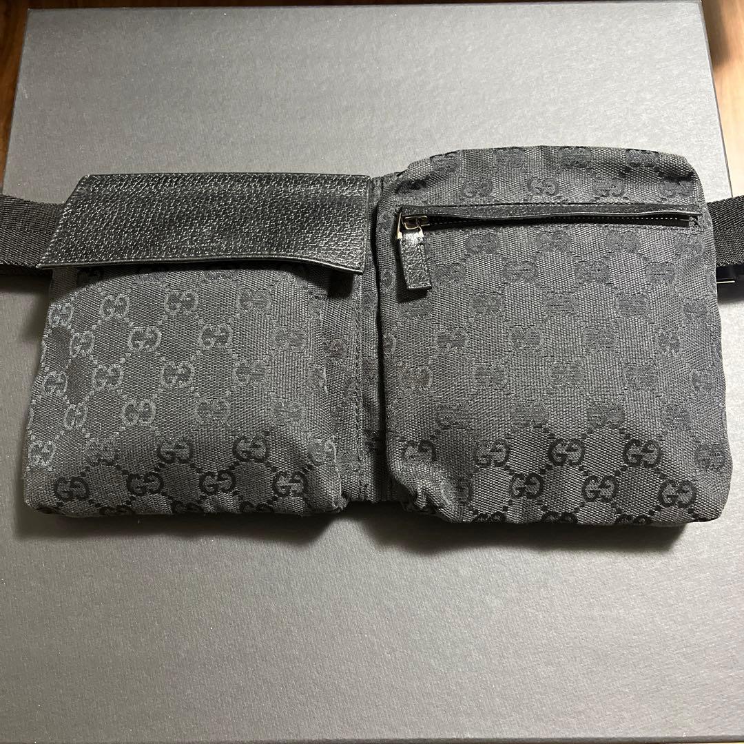 GUCCIグッチ ボディバッグ ウエストバッグ ブラック