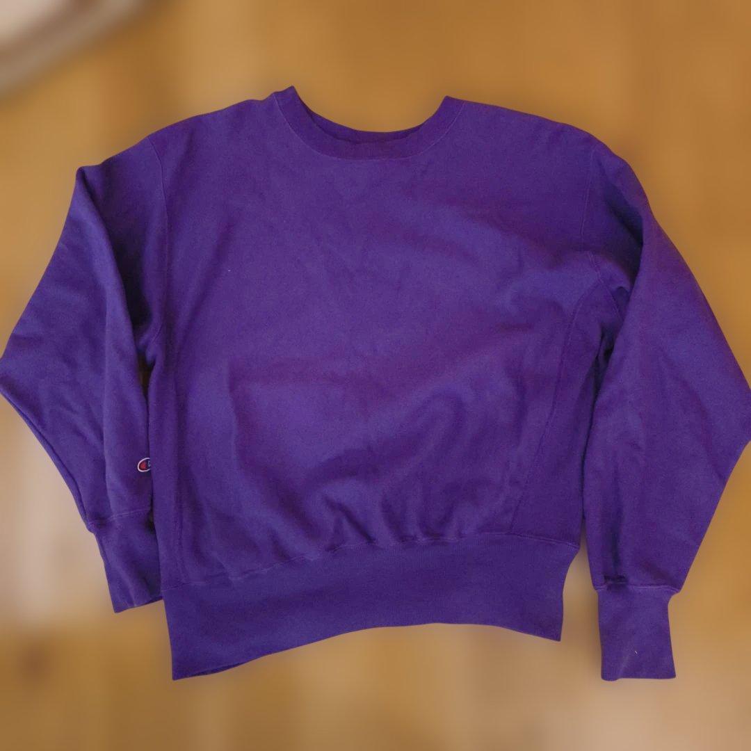 r*i様 Champion パープル トレーナー　リバースウィーブ　黄タグ　復刻