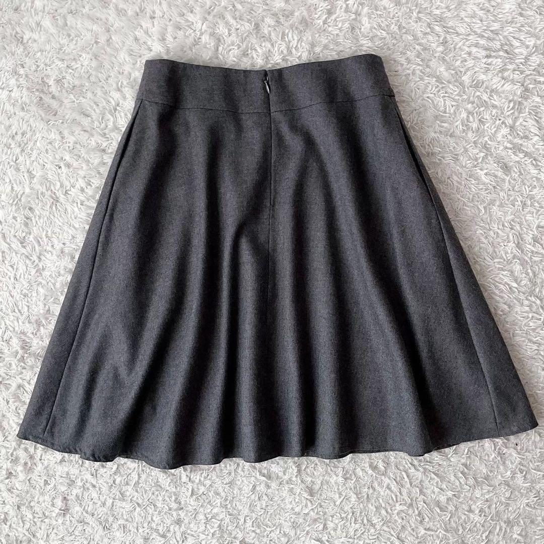 【美品】エムズグレイシー リボンニット＆フレアスカートセット ウール