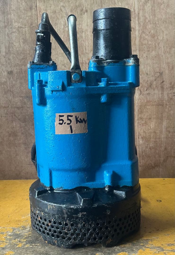 1. ツルミ 排水用水中ポンプKTV3-55 三相200V 60Hz 5.5kW