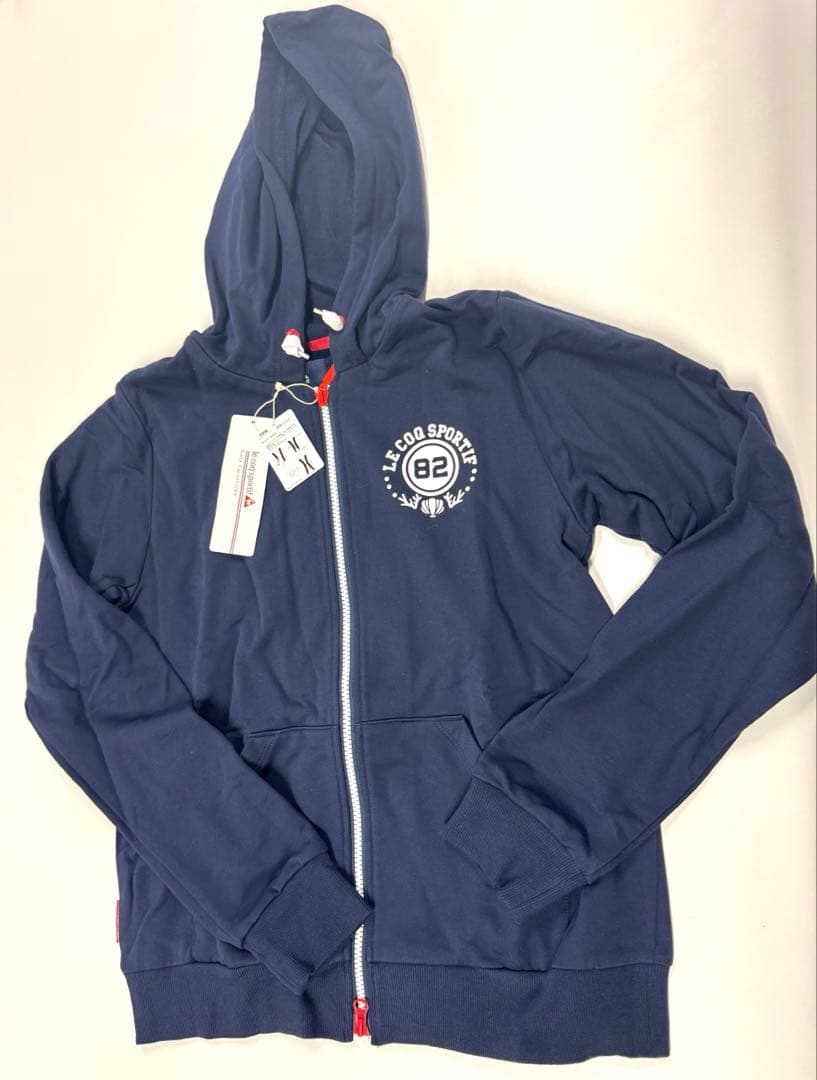 Le Coq Sportif フード付きジャケット ネイビー