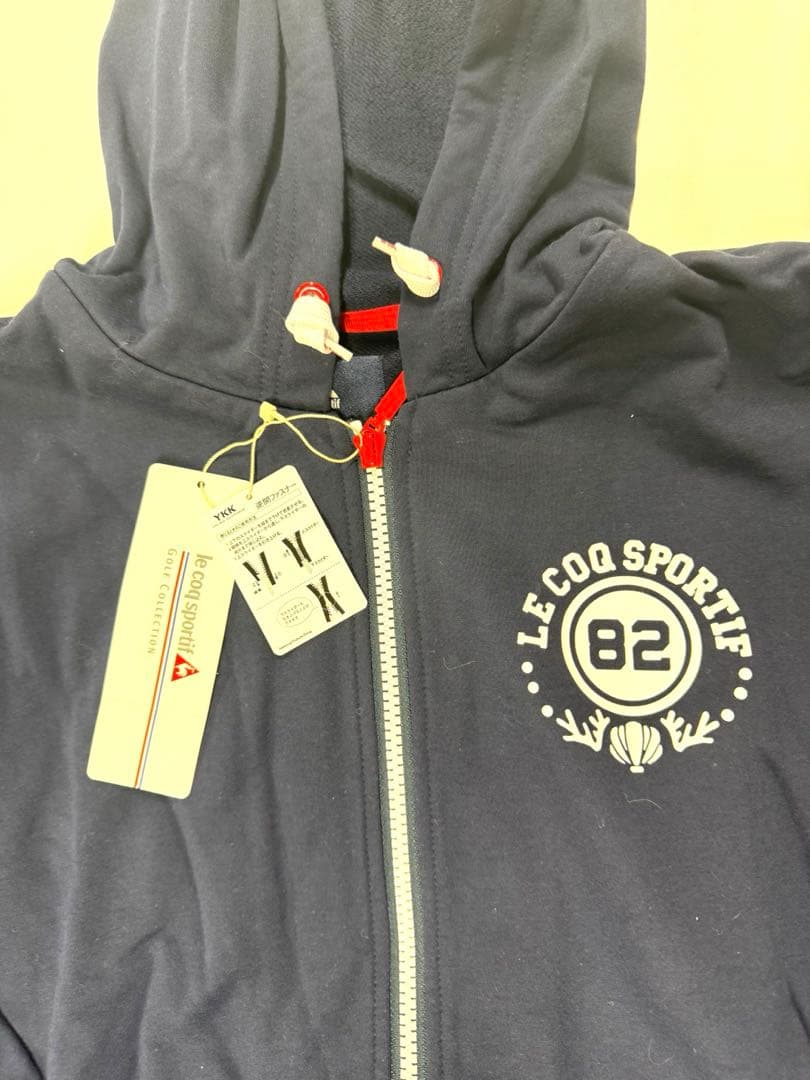 Le Coq Sportif フード付きジャケット ネイビー