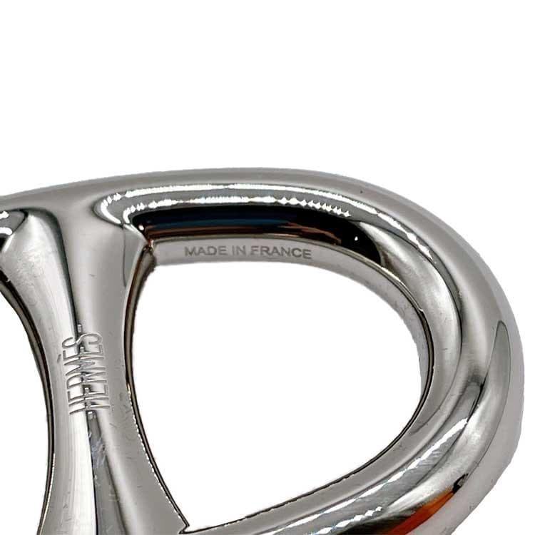 高品質 美品 エルメス シェーヌダンクル スカーフリング シルバー