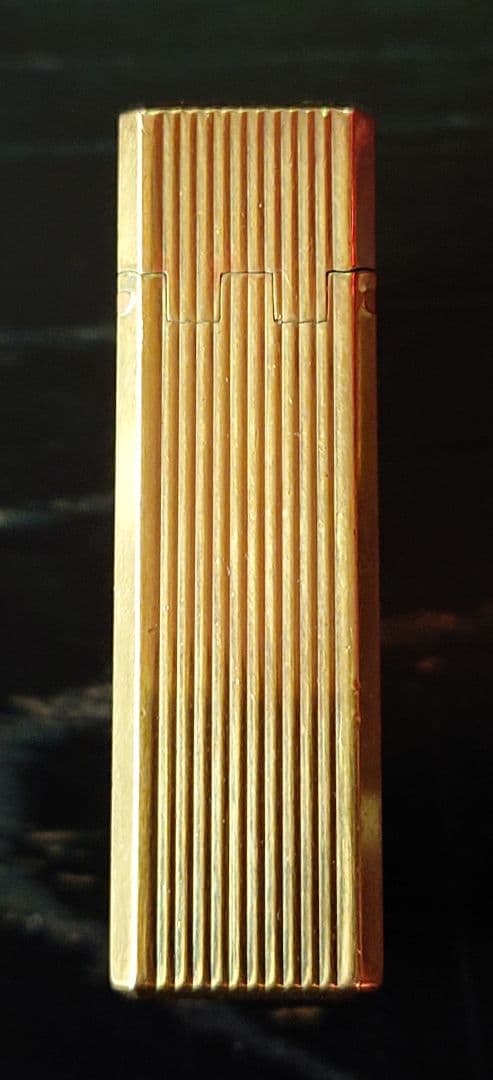 ST.デュポン ガスライター（ゴールド×黒漆）フランス製　漢字