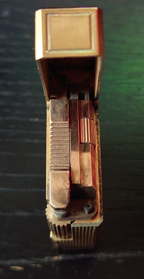 ST.デュポン ガスライター（ゴールド×黒漆）フランス製　漢字