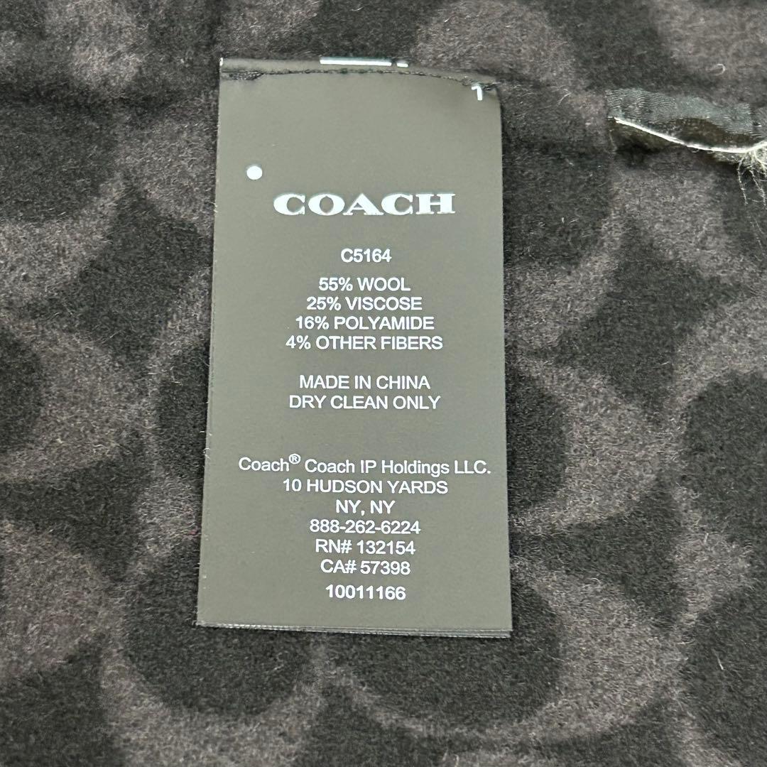 COACH コーチ ケープコート ポンチョ シグネチャー ブラック