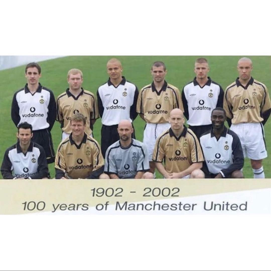 【美品】マンチェスター・U 01-02 アウェイ/サード 長袖ユニフォーム