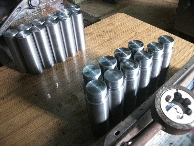 H/D用41ΦフォークジョイントM35P1.5　100ミリ延長メッキ仕上送料無料