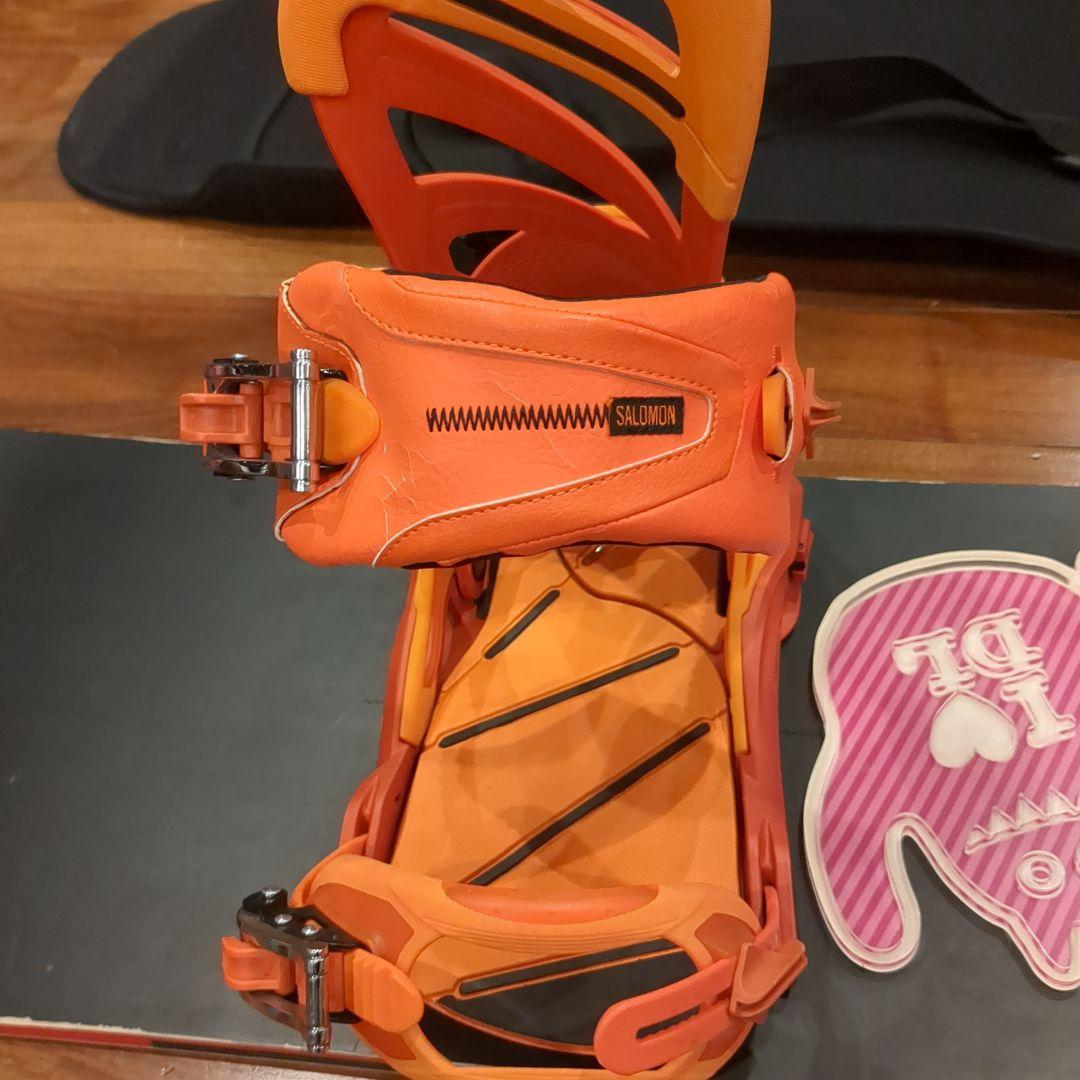 Salomon スノーボード 158cm オレンジバインディング
