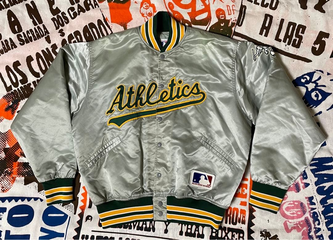 ☆美品レア！フェルコ MLB オークランド・アスレチックス スタジャン