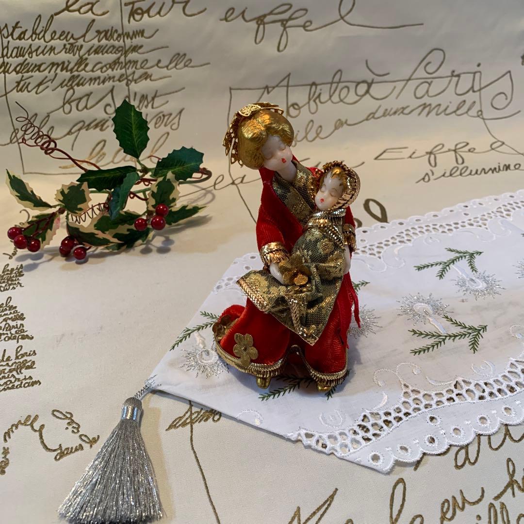 西ドイツ製ビンテージのkoestel社の聖母子のお人形！丁寧に造られた