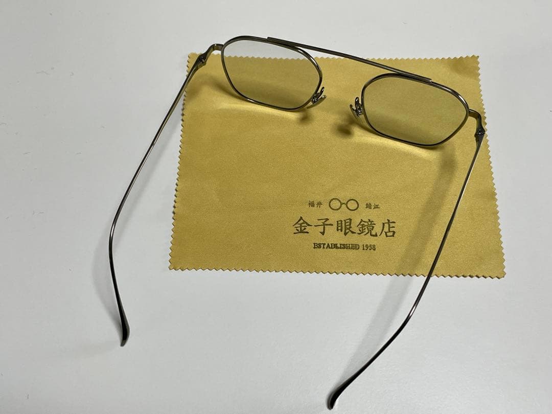 最終値下‼️未使用男女兼用メタルブリッジkj金子眼鏡伊達サングラスブルーライト