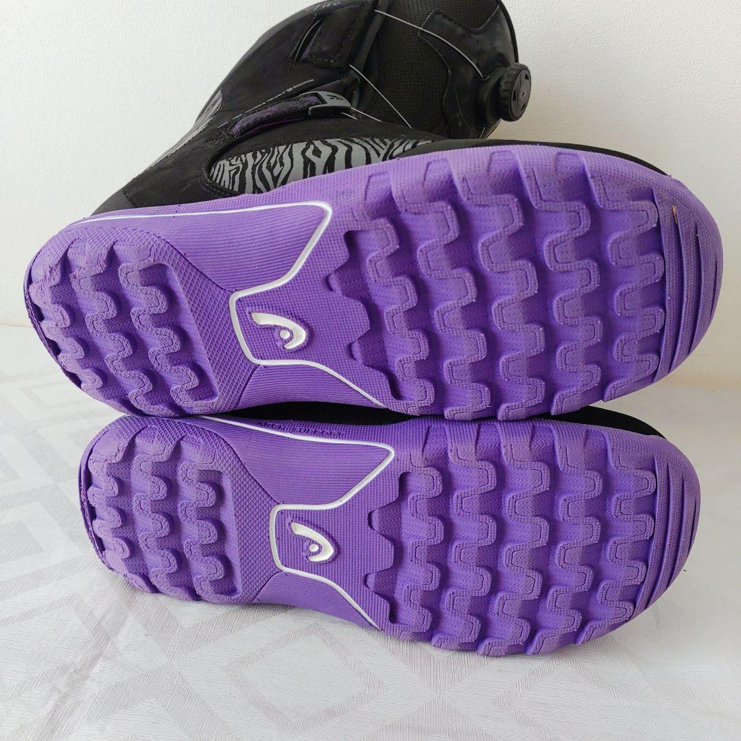 【美品】　HEAD two BOA 25㎝　スノーボードブーツ　レディース