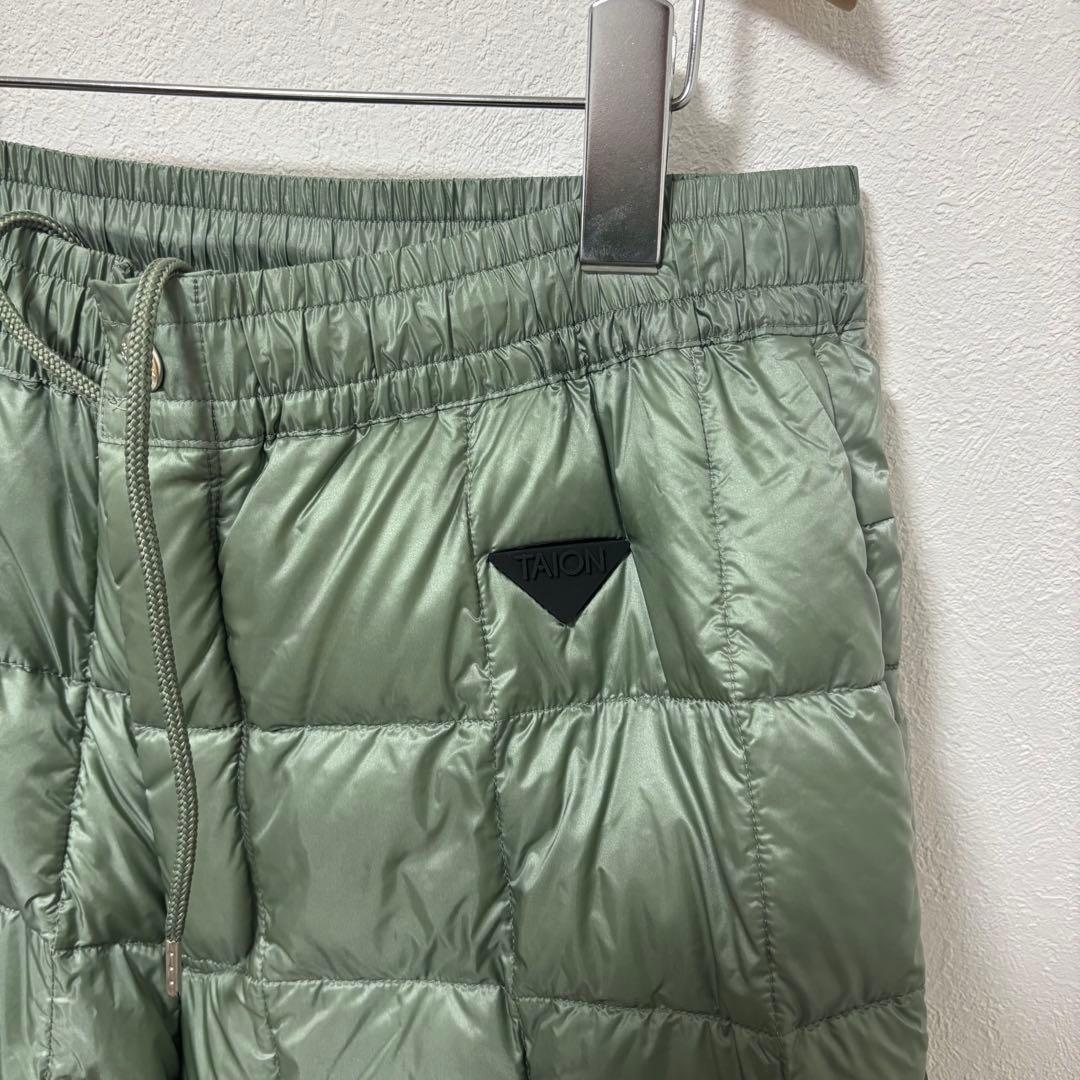 新品】TAION タイオンエクストラ ダウンパンツ オリーブ 2way M - メルカリ