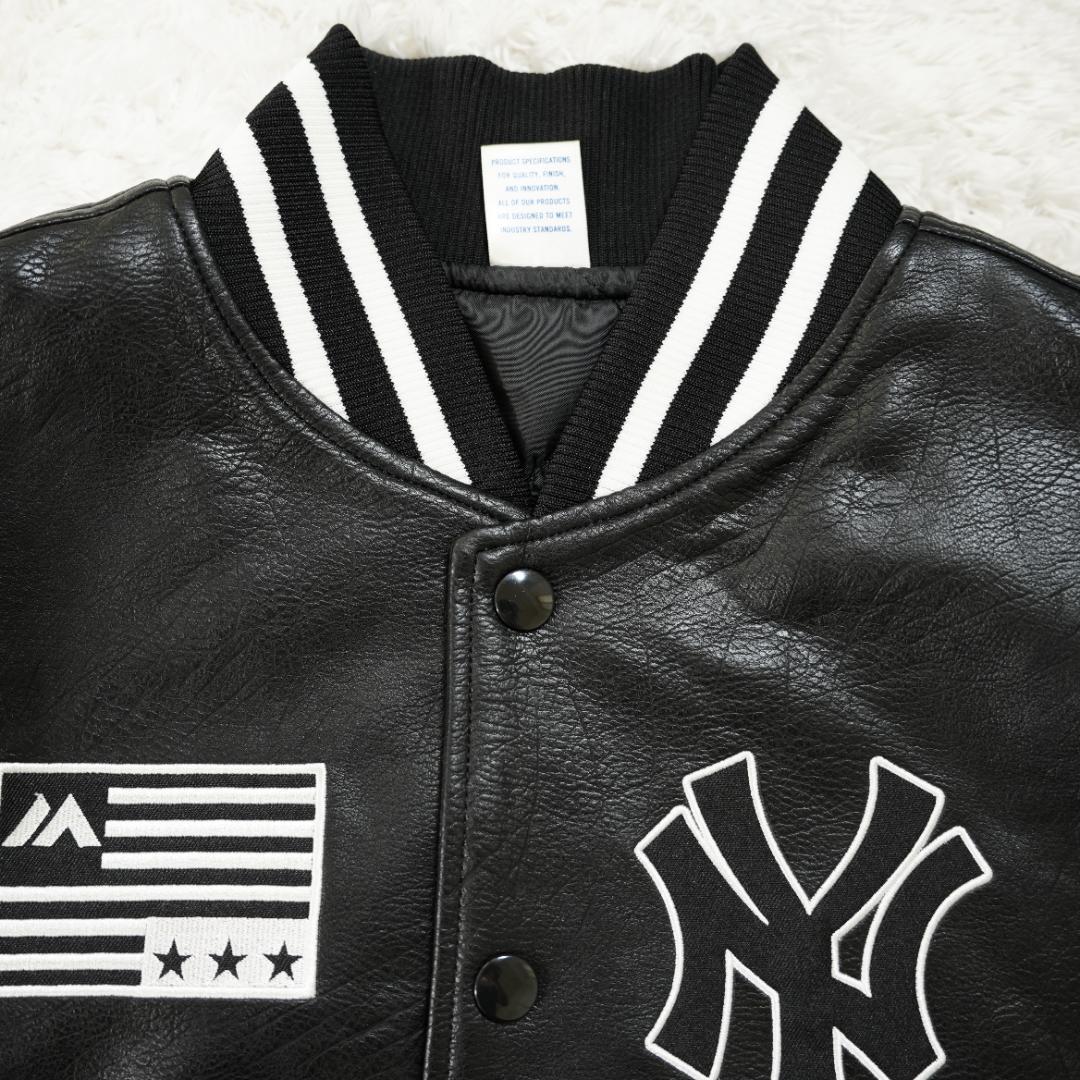 【極美品】マジェスティック　レザージャケットスタジャン　Lサイズ　ブラック
