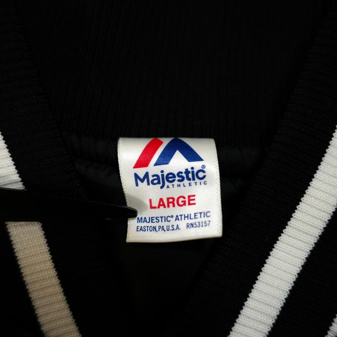 【極美品】マジェスティック　レザージャケットスタジャン　Lサイズ　ブラック