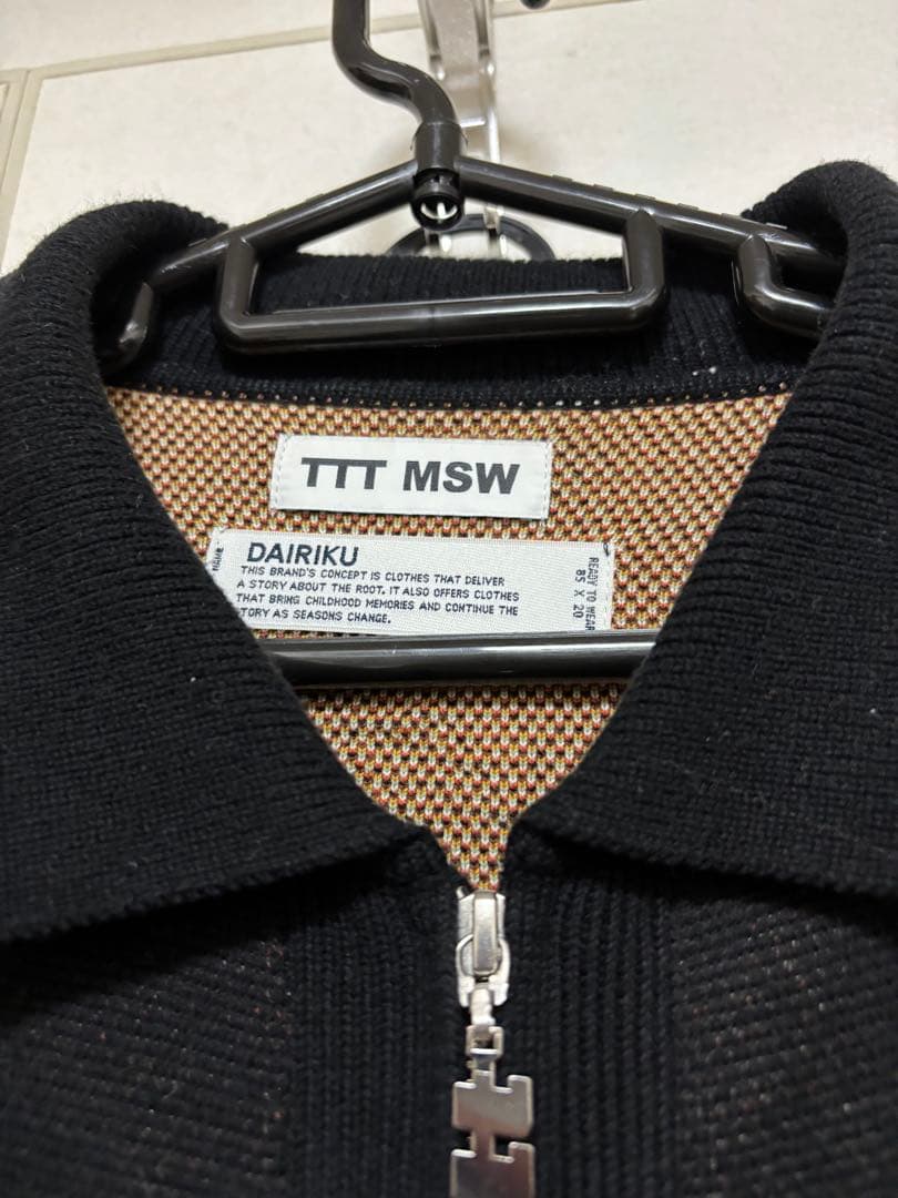 TTT_MSW x DAIRIKU ニットポロカーディガン