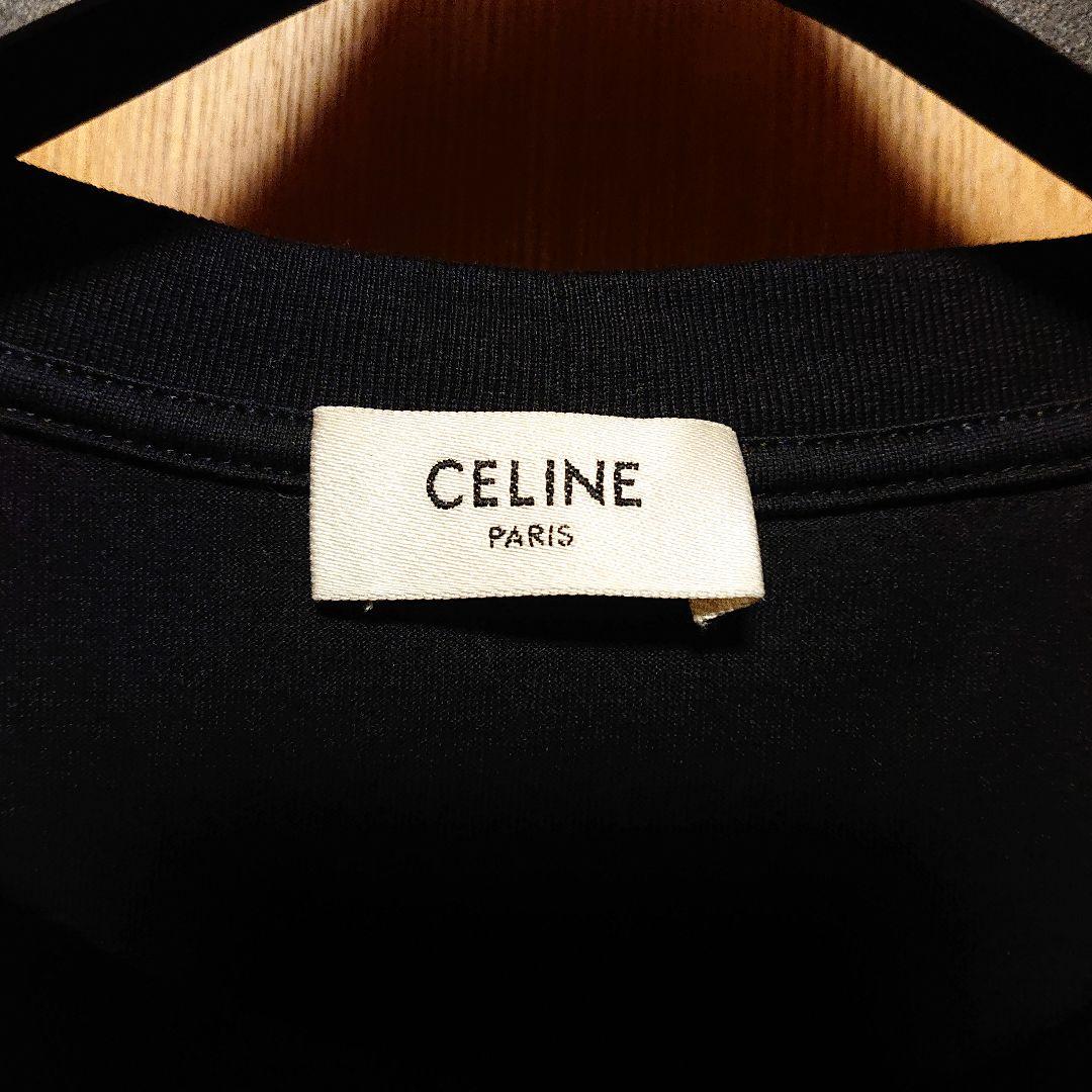 CELINE 25SS 正規品 ルーズフィットTシャツ 黒 Ｓ