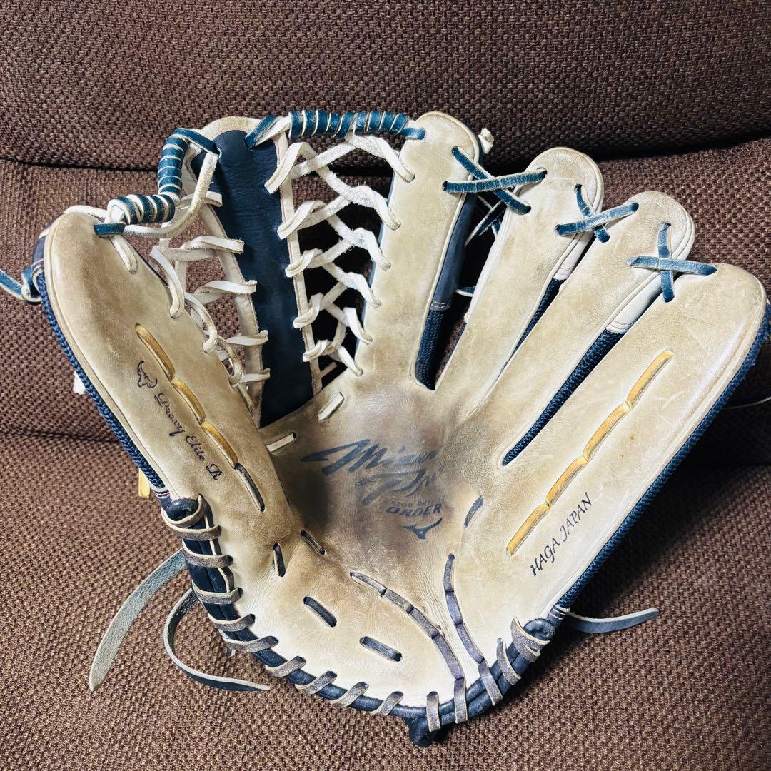 ミズノプロ HAGA JAPAN 外野用オーダー背面メッシュ 軟式グローブ