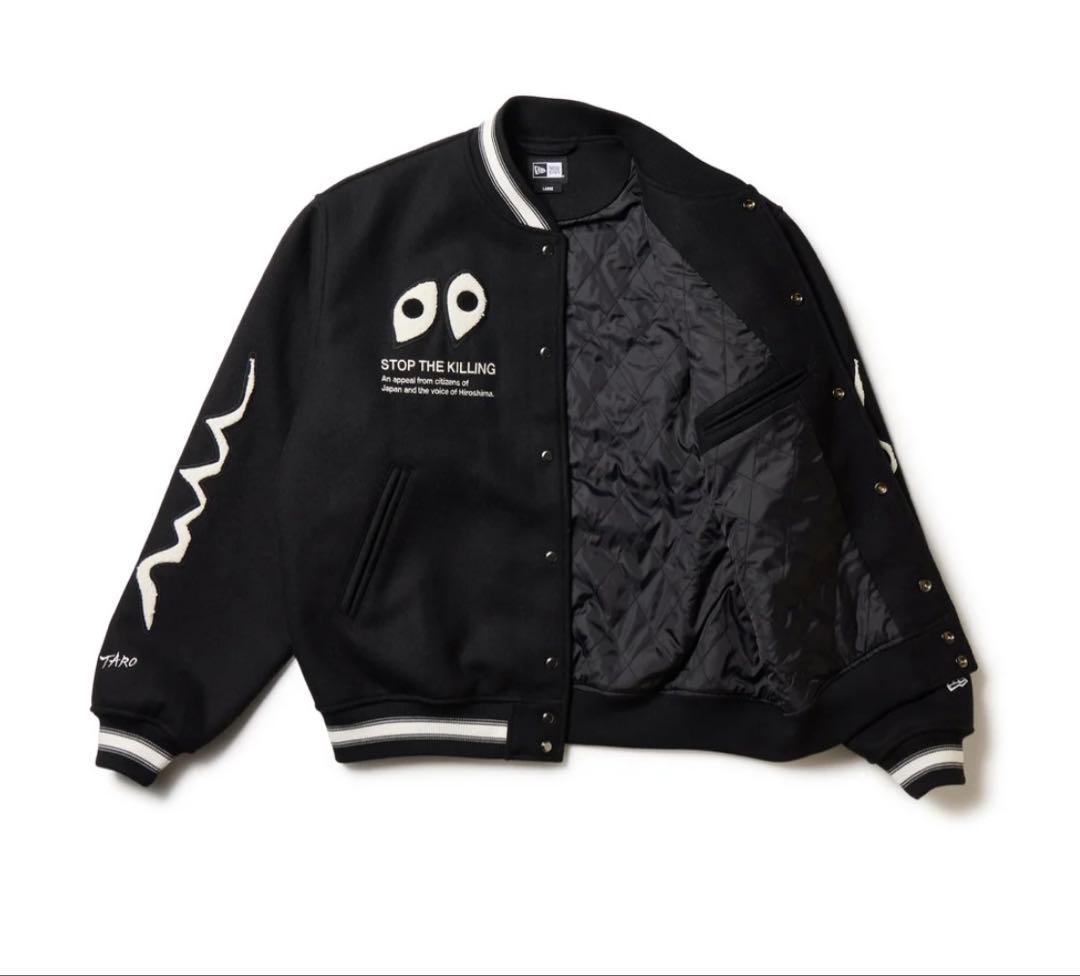 な*ち様 NEW ERA メルトン ヴァーシティジャケット 岡本太郎 スタジャン