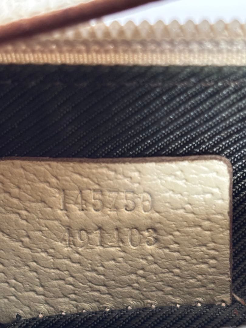 GUCCI ベージュ GGキャンバス ハンドバッグ ビンテージ　145750