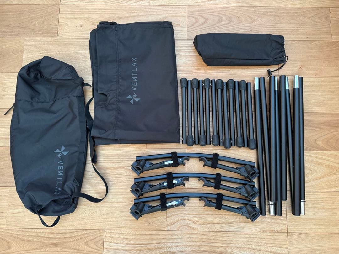 【美品】VENTLAX 2WAY アジャスタブル コット　オールブラック