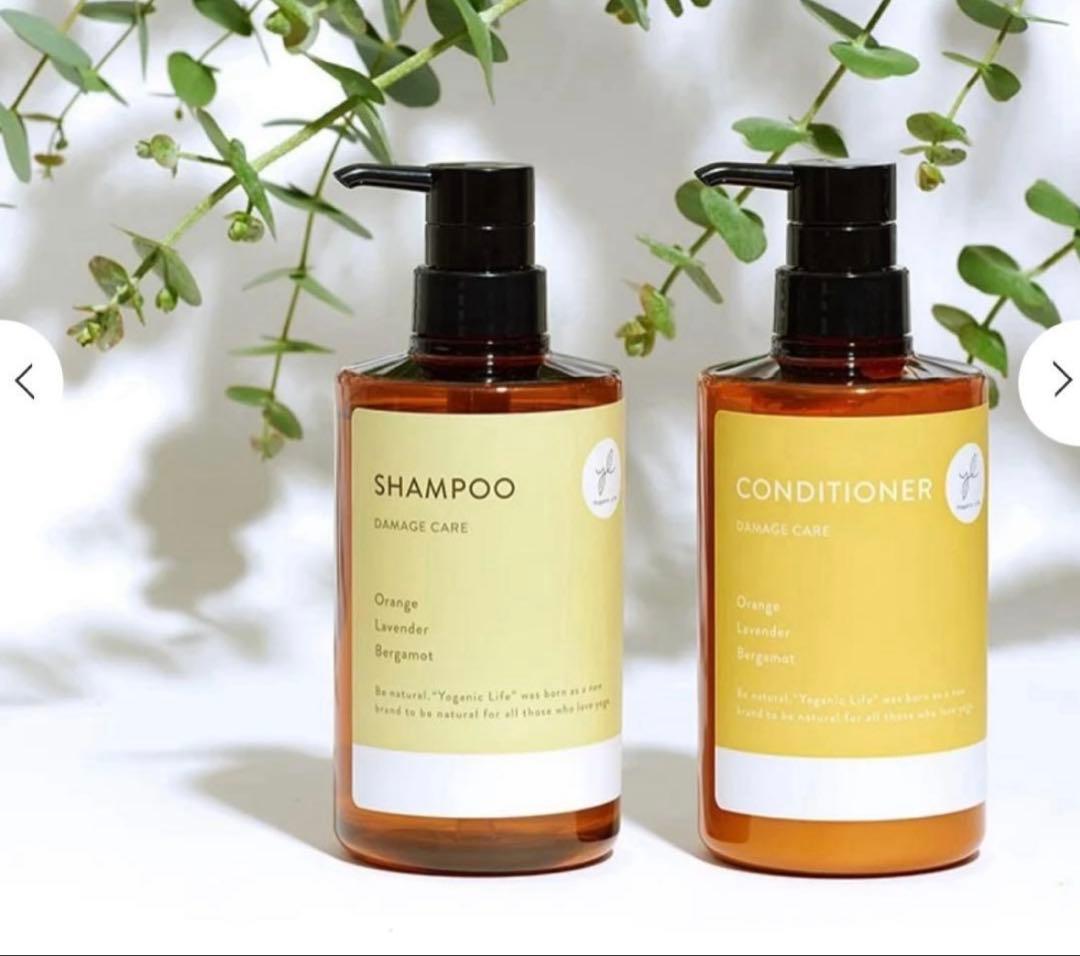 YoganicLifeシャンプーコンディショナートリートメント6コセットバック付