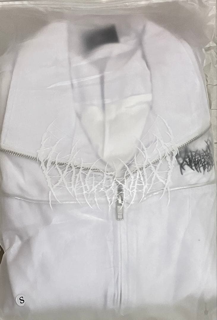 YB Velour Jacket White YXNGBRATZ Sサイズ