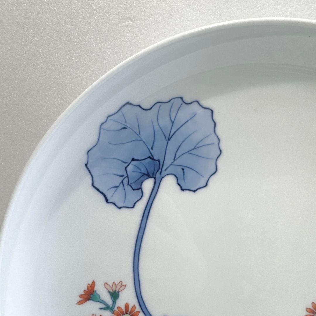 伊万里 色鍋島焼 魯山窯 大皿 レトロ 花柄 花模様