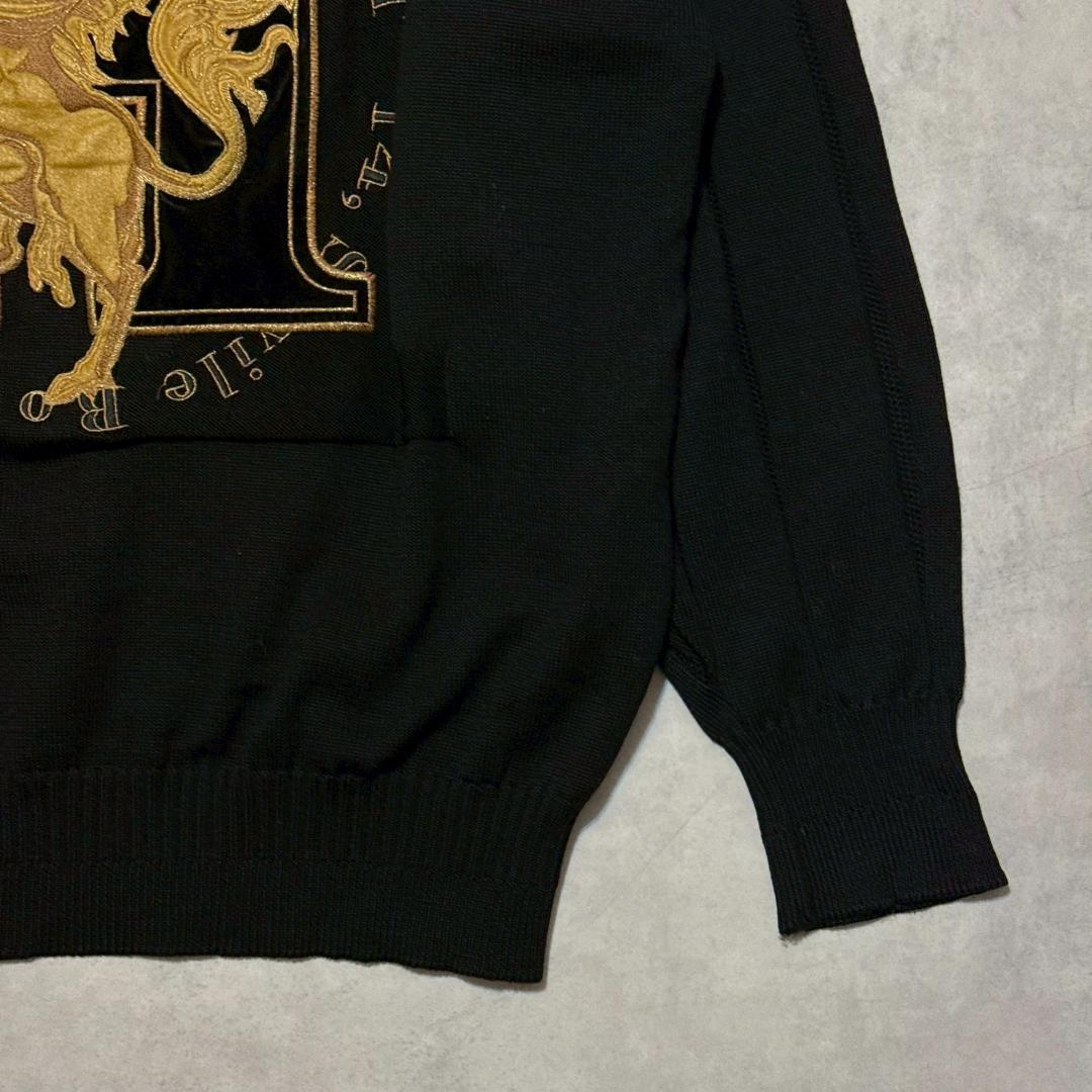 HARDY AMIES SPORT ユニコーン 金刺繍 ニット DM1439